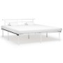 Bettgestell aus weißem Metall, 200 x 200 cm von vidaXL, Betten und Lattenroste - Ref: Foro24-324839, Preis: 101,52 €, Rabatt: %