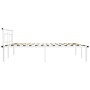 Bettgestell aus weißem Metall, 200 x 200 cm von vidaXL, Betten und Lattenroste - Ref: Foro24-324839, Preis: 101,52 €, Rabatt: %