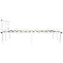 White metal bed frame 200x200 cm by vidaXL, Beds and slatted bases - Ref: Foro24-324839, Price: 100,56 €, Discount: %