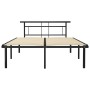Estructura de cama de metal negra 160x200 cm de vidaXL, Camas y somieres - Ref: Foro24-324832, Precio: 141,11 €, Descuento: %