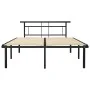 Schwarzer Metallbettrahmen 160x200 cm von vidaXL, Betten und Lattenroste - Ref: Foro24-324832, Preis: 139,25 €, Rabatt: %