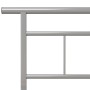 Estructura de cama de metal gris 100x200 cm de vidaXL, Camas y somieres - Ref: Foro24-324825, Precio: 96,30 €, Descuento: %