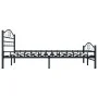 Estructura de cama de acero negra 180x200 cm de vidaXL, Camas y somieres - Ref: Foro24-285290, Precio: 159,34 €, Descuento: %