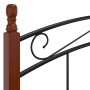Estructura de cama metal y madera maciza de roble 180x200 cm de vidaXL, Camas y somieres - Ref: Foro24-324923, Precio: 178,37...
