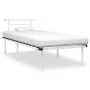 Bettgestell aus weißem Metall, 90 x 200 cm von vidaXL, Betten und Lattenroste - Ref: Foro24-324821, Preis: 73,07 €, Rabatt: %