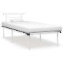 Bettgestell aus weißem Metall, 90 x 200 cm von vidaXL, Betten und Lattenroste - Ref: Foro24-324821, Preis: 73,83 €, Rabatt: %