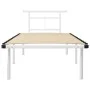 Bettgestell aus weißem Metall, 90 x 200 cm von vidaXL, Betten und Lattenroste - Ref: Foro24-324821, Preis: 73,07 €, Rabatt: %