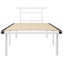 Bettgestell aus weißem Metall, 90 x 200 cm von vidaXL, Betten und Lattenroste - Ref: Foro24-324821, Preis: 73,83 €, Rabatt: %