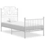 Bettgestell aus weißem Metall, 100 x 200 cm von vidaXL, Betten und Lattenroste - Ref: Foro24-324845, Preis: 131,70 €, Rabatt: %