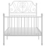 Bettgestell aus weißem Metall, 100 x 200 cm von vidaXL, Betten und Lattenroste - Ref: Foro24-324845, Preis: 134,31 €, Rabatt: %