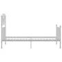 Bettgestell aus weißem Metall, 100 x 200 cm von vidaXL, Betten und Lattenroste - Ref: Foro24-324845, Preis: 131,70 €, Rabatt: %