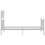 Estructura de cama de metal blanco 100x200 cm de vidaXL, Camas y somieres - Ref: Foro24-324845, Precio: 134,20 €, Descuento: %