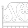 Bettgestell aus weißem Metall, 100 x 200 cm von vidaXL, Betten und Lattenroste - Ref: Foro24-324845, Preis: 131,70 €, Rabatt: %