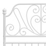 Bettgestell aus weißem Metall, 100 x 200 cm von vidaXL, Betten und Lattenroste - Ref: Foro24-324845, Preis: 134,31 €, Rabatt: %