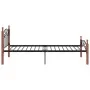 Bettgestell aus Metall und massivem Eichenholz 90x200 cm von vidaXL, Betten und Lattenroste - Ref: Foro24-324904, Preis: 81,4...