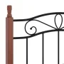 Estructura de cama metal y madera maciza de roble 90x200 cm de vidaXL, Camas y somieres - Ref: Foro24-324904, Precio: 81,42 €...