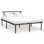 Estructura de cama de metal negra 140x200 cm de vidaXL, Camas y somieres - Ref: Foro24-324829, Precio: 93,44 €, Descuento: %