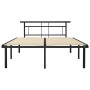 Estructura de cama de metal negra 140x200 cm de vidaXL, Camas y somieres - Ref: Foro24-324829, Precio: 93,44 €, Descuento: %