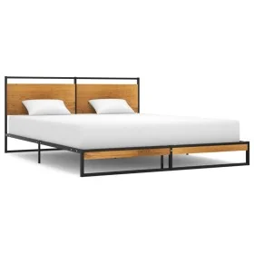 Estructura de cama de metal 160x200 cm de vidaXL, Camas y somieres - Ref: Foro24-324866, Precio: 126,83 €, Descuento: %