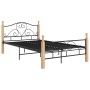 Estructura de cama de metal negro 120x200 cm de vidaXL, Camas y somieres - Ref: Foro24-324941, Precio: 112,65 €, Descuento: %