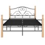 Estructura de cama de metal negro 120x200 cm de vidaXL, Camas y somieres - Ref: Foro24-324941, Precio: 112,65 €, Descuento: %