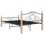 Estructura de cama de metal negro 120x200 cm de vidaXL, Camas y somieres - Ref: Foro24-324941, Precio: 112,65 €, Descuento: %