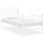 Bettgestell aus weißem Metall, 90 x 200 cm von vidaXL, Betten und Lattenroste - Ref: Foro24-324968, Preis: 87,33 €, Rabatt: %