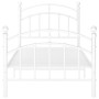 Bettgestell aus weißem Metall, 90 x 200 cm von vidaXL, Betten und Lattenroste - Ref: Foro24-324968, Preis: 87,33 €, Rabatt: %