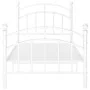 White metal bed frame 90x200 cm by vidaXL, Beds and slatted bases - Ref: Foro24-324968, Price: 83,27 €, Discount: %