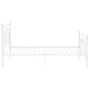 White metal bed frame 90x200 cm by vidaXL, Beds and slatted bases - Ref: Foro24-324968, Price: 83,27 €, Discount: %