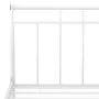 Bettgestell aus weißem Metall, 160 x 200 cm von vidaXL, Betten und Lattenroste - Ref: Foro24-325043, Preis: 143,77 €, Rabatt: %