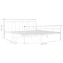 Bettgestell aus weißem Metall, 160 x 200 cm von vidaXL, Betten und Lattenroste - Ref: Foro24-325043, Preis: 143,77 €, Rabatt: %