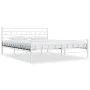 Bettgestell aus weißem Metall, 200 x 200 cm von vidaXL, Betten und Lattenroste - Ref: Foro24-285301, Preis: 134,69 €, Rabatt: %
