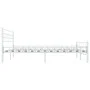 Bettgestell aus weißem Metall, 200 x 200 cm von vidaXL, Betten und Lattenroste - Ref: Foro24-285301, Preis: 134,69 €, Rabatt: %