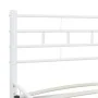 Bettgestell aus weißem Metall, 200 x 200 cm von vidaXL, Betten und Lattenroste - Ref: Foro24-285301, Preis: 134,69 €, Rabatt: %