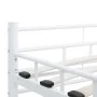 Bettgestell aus weißem Metall, 200 x 200 cm von vidaXL, Betten und Lattenroste - Ref: Foro24-285301, Preis: 134,69 €, Rabatt: %