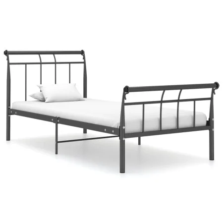 Schwarzer Metallbettrahmen 100x200 cm von vidaXL, Betten und Lattenroste - Ref: Foro24-325033, Preis: 103,72 €, Rabatt: %