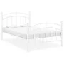 White metal bed frame 120x200 cm by vidaXL, Beds and slatted bases - Ref: Foro24-324974, Price: 94,85 €, Discount: %