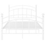 Bettgestell aus weißem Metall, 120 x 200 cm von vidaXL, Betten und Lattenroste - Ref: Foro24-324974, Preis: 95,54 €, Rabatt: %