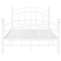 White metal bed frame 120x200 cm by vidaXL, Beds and slatted bases - Ref: Foro24-324974, Price: 94,85 €, Discount: %