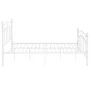 White metal bed frame 120x200 cm by vidaXL, Beds and slatted bases - Ref: Foro24-324974, Price: 94,85 €, Discount: %