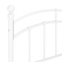 Bettgestell aus weißem Metall, 120 x 200 cm von vidaXL, Betten und Lattenroste - Ref: Foro24-324974, Preis: 95,54 €, Rabatt: %