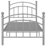 Estructura de cama de metal gris 100x200 cm de vidaXL, Camas y somieres - Ref: Foro24-324972, Precio: 106,93 €, Descuento: %