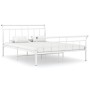 Bettgestell aus weißem Metall, 140 x 200 cm von vidaXL, Betten und Lattenroste - Ref: Foro24-325040, Preis: 98,98 €, Rabatt: %