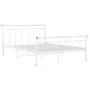 Bettgestell aus weißem Metall, 140 x 200 cm von vidaXL, Betten und Lattenroste - Ref: Foro24-325040, Preis: 99,27 €, Rabatt: %