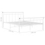 Bettgestell aus weißem Metall, 140 x 200 cm von vidaXL, Betten und Lattenroste - Ref: Foro24-325040, Preis: 98,98 €, Rabatt: %