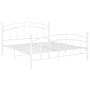 Estructura de cama de metal blanco 160x200 cm de vidaXL, Camas y somieres - Ref: Foro24-324980, Precio: 151,01 €, Descuento: %
