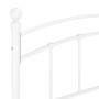 Estructura de cama de metal blanco 160x200 cm de vidaXL, Camas y somieres - Ref: Foro24-324980, Precio: 151,01 €, Descuento: %