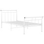 Bettgestell aus weißem Metall, 90 x 200 cm von vidaXL, Betten und Lattenroste - Ref: Foro24-325031, Preis: 69,87 €, Rabatt: %