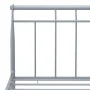 Gray metal bed frame 100x200 cm by vidaXL, Beds and slatted bases - Ref: Foro24-325035, Price: 76,45 €, Discount: %